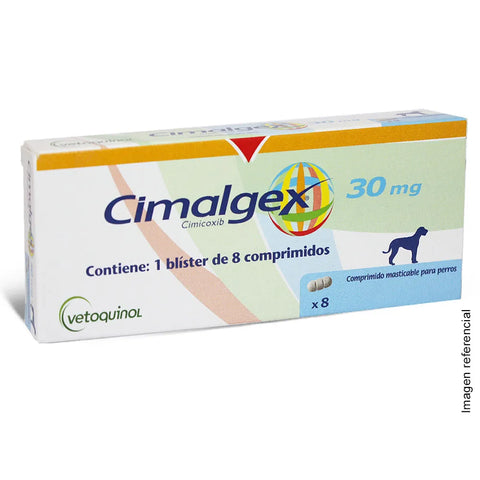 CIMALGEX PERROS 30 MG 8 COMP