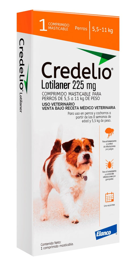 CREDELIO 225 MG 5.5-11 KG 1 COMPRIMIDO