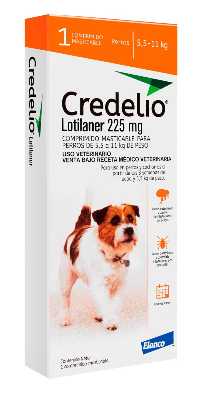CREDELIO 225 MG 5.5-11 KG 1 COMPRIMIDO