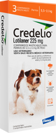 CREDELIO 225 MG 5.5-11 KG 3 COMPRIMIDOS