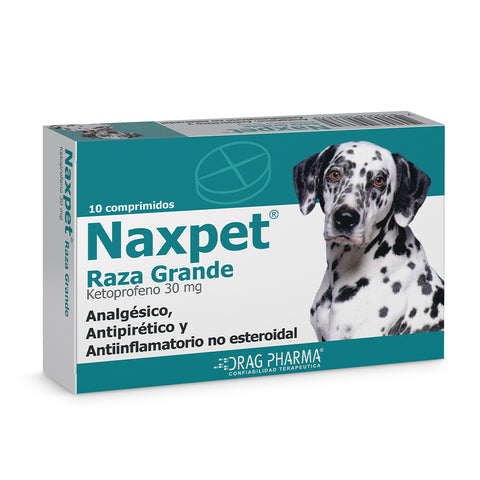 NAXPET RAZA GRANDE 30 MG 10 COMPRIMIDOS