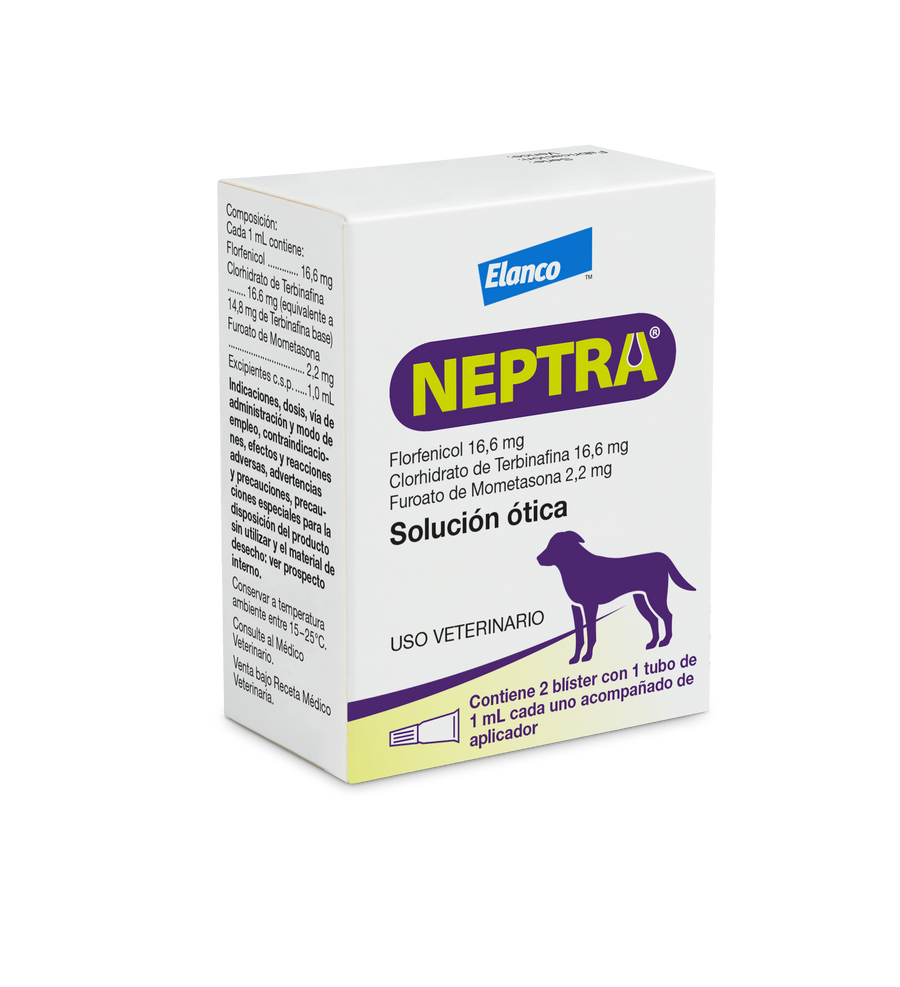 NEPTRA SOLUCION OTICA 1 ML