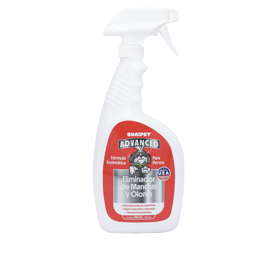 SUNI ENZIMATICO PERRO ELIMINADOR DE OLORES Y MANCHAS 946 ML