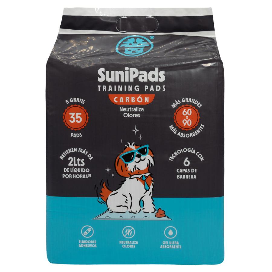 SUNI PADS CARBON 60X95 35 UNIDADES