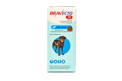 BRAVECTO 1M PERRO 20 A 40 KG