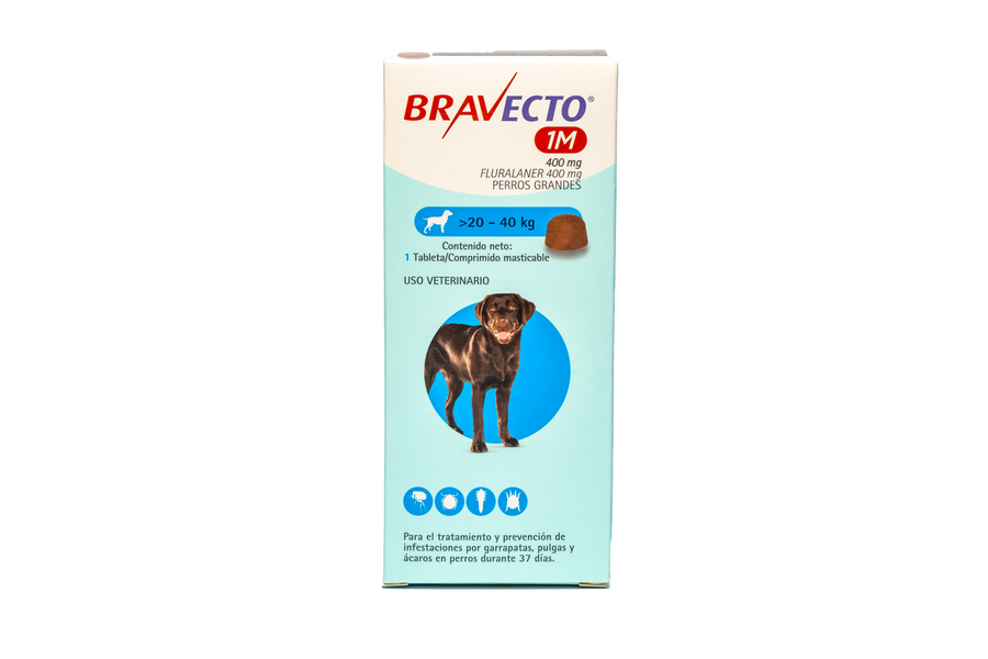 BRAVECTO 1M PERRO 20 A 40 KG