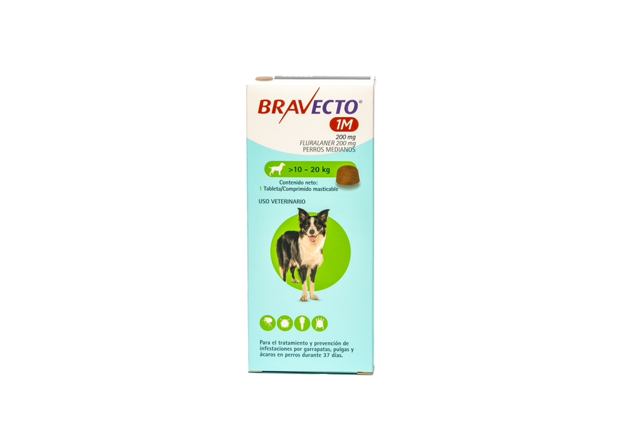 Bravecto 1M Perro 10-20 kg | Antipulgas y Garrapatas Masticable