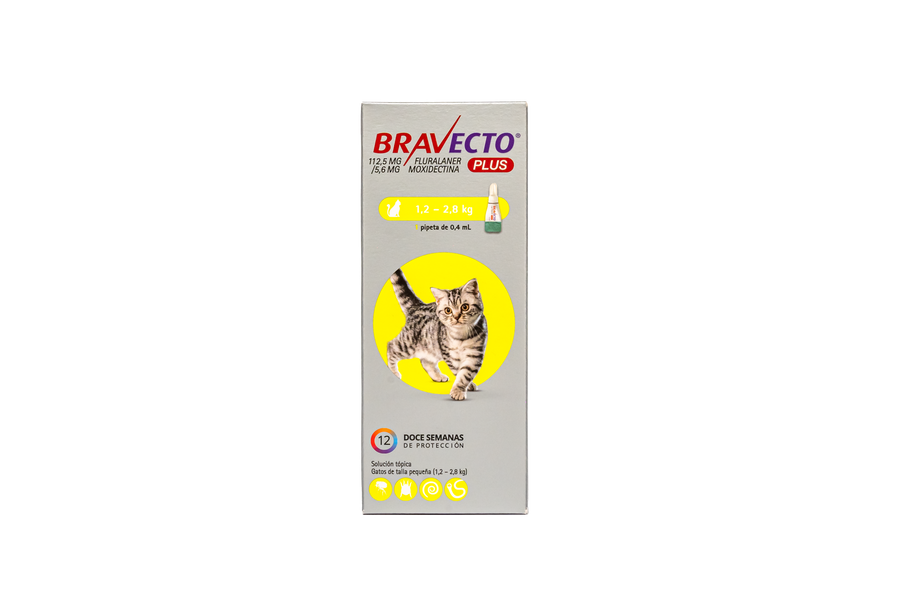 BRAVECTO PLUS PIPETA 1.2 - 2.8 KG