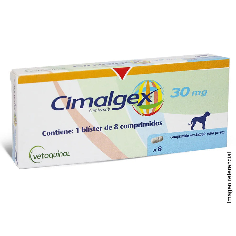 CIMALGEX PERROS 30 MG 8 COMP