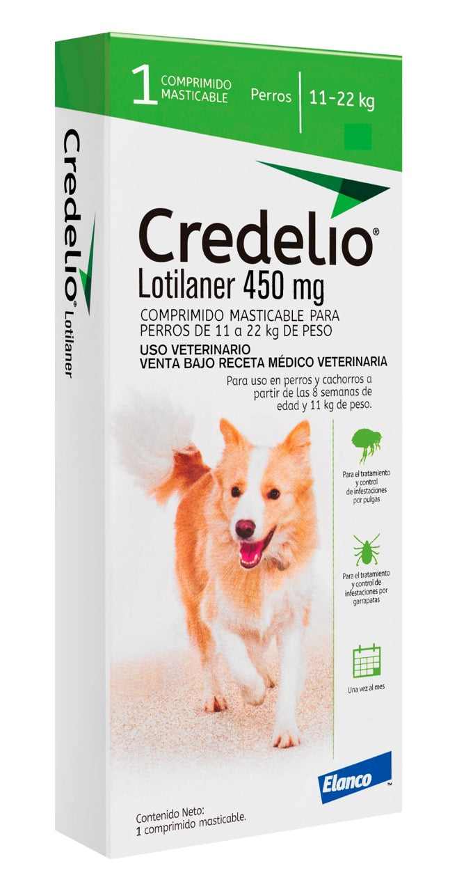 CREDELIO 450 MG 11-22 KG 1 COMPRIMIDO