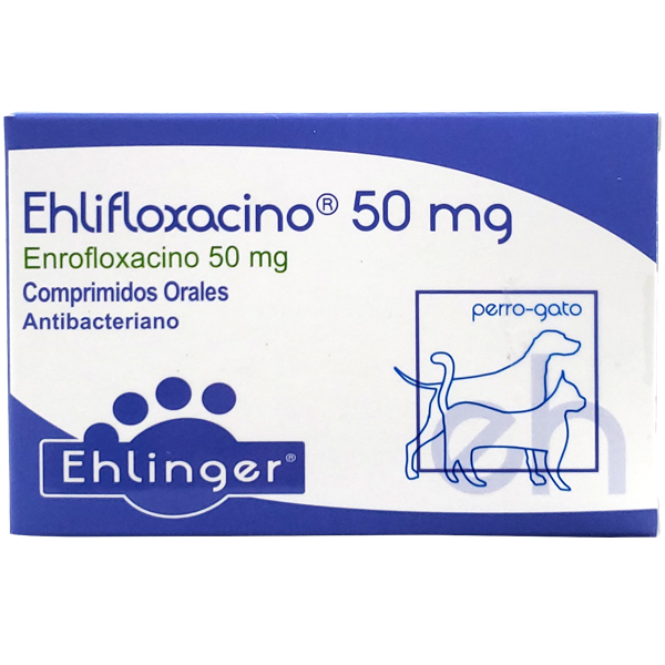 EHLIFLOXACINO 50 MG 10 COMPRIMIDOS