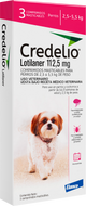 CREDELIO 112,5 MG 2.5-5.5 KG 3 COMPRIMIDOS