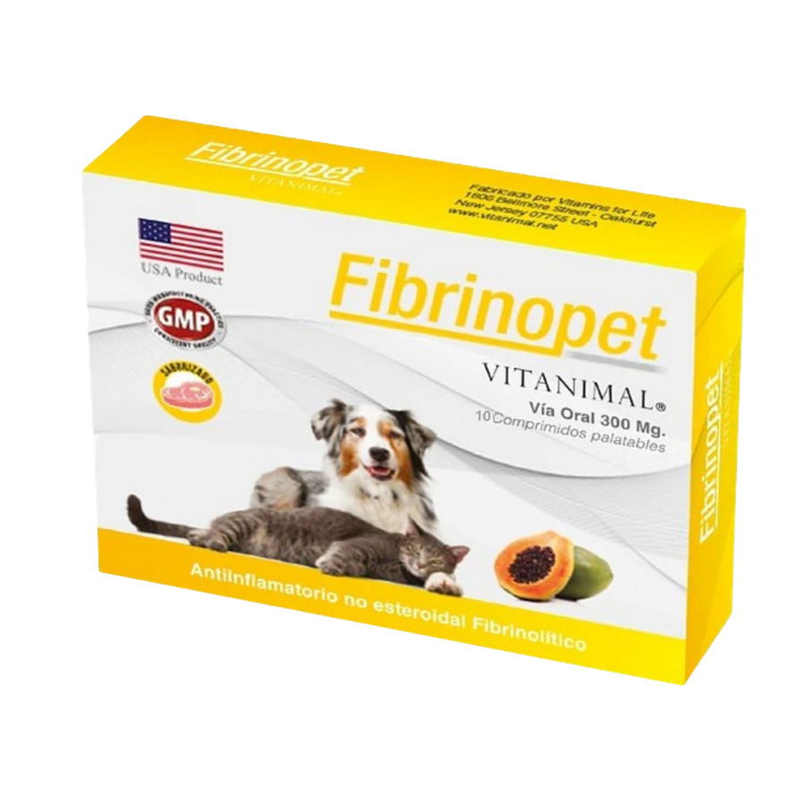 FIBRINOPET 300 MG 10 COMPRIMIDOS