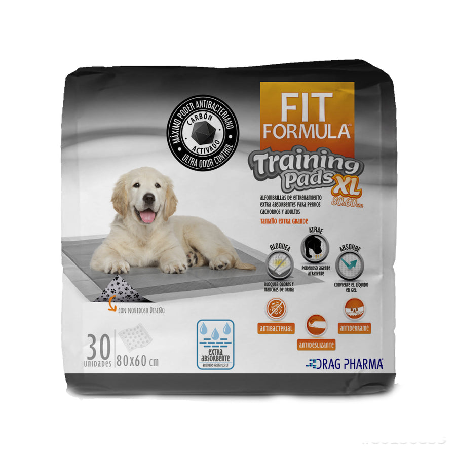 FIT FORMULA CARBON PADS 30 UNIDADES 80X60 CM